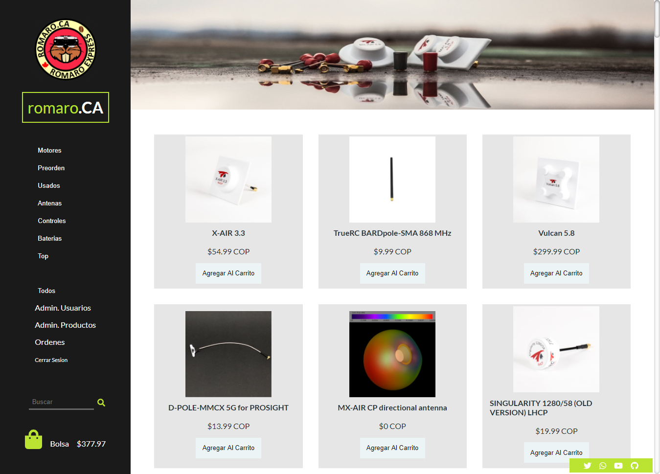 Romaro.ca E-commerce